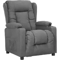 vidaXL Relaxsessel Hellgrau Stoff