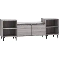 vidaXL TV-Schrank Grau Sonoma 160x35x55 cm Holzwerkstoff