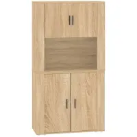 vidaXL Highboard Sonoma-Eiche Holzwerkstoff