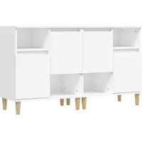 vidaXL Sideboards 2 Stk. Weiß 60x35x70 cm Holzwerkstoff