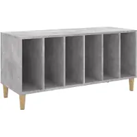 vidaXL Plattenschrank Betongrau 100x38x48 cm Holzwerkstoff