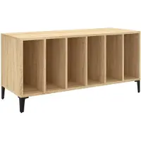 vidaXL Plattenschrank Sonoma-Eiche 100x38x48 cm Holzwerkstoff