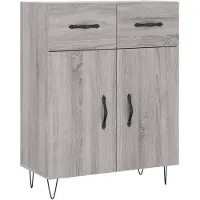 vidaXL Sideboard Grau Sonoma 69,5x34x90 cm Holzwerkstoff