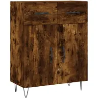 vidaXL Sideboard Räuchereiche 69,5x34x90 cm Holzwerkstoff
