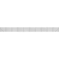 vidaXL Maschendrahtzaun mit Bodenflansch Anthrazit 1,4x25 m