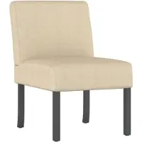 vidaXL Polsterstuhl Creme Stoff