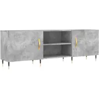 vidaXL TV-Schrank Betongrau 150x30x50 cm Holzwerkstoff