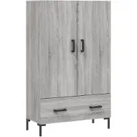 vidaXL Highboard Grau Sonoma 69,5x31x115 cm Holzwerkstoff