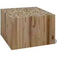 vidaXL Couchtisch Teakholz 50x50x35 cm
