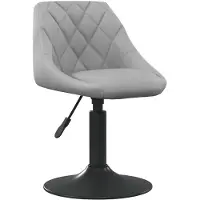 vidaXL Barhocker Hellgrau Samt