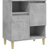 vidaXL Sideboard Betongrau 60x35x70 cm Holzwerkstoff