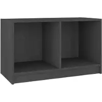 vidaXL TV-Schrank Grau 70x33x42 cm Massivholz Kiefer