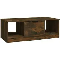vidaXL Couchtisch Räuchereiche 102x50x36 cm Holzwerkstoff