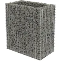 vidaXL Gabionen-hochbeet Aus Verzinktem Stahl 90x50x100 Cm