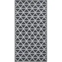 vidaXL Outdoor-Teppich ARAKIL Schwarz 190x290 cm PP