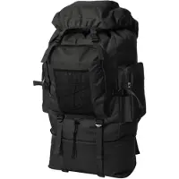 vidaXL Armee-Style Rucksack XXL 100 L Schwarz