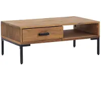 vidaXL Couchtisch 90x50x35 cm Massivholz Kiefer