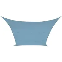 Perel Schattentuch, wasserabweisend, 3,6 x 3,6 m, 160 g/m², Polyester, quadratisch, hellgrau