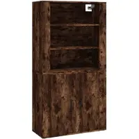 vidaXL Highboard Räuchereiche Holzwerkstoff