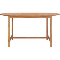 vidaXL Gartentisch 150x76 cm Massivholz Teak