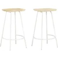 vidaXL Barhocker 2 Stk. Mango Massivholz