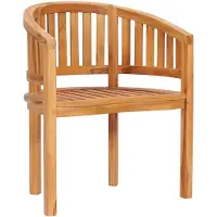 vidaXL Bananenstuhl Massivholz Teak