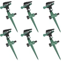 vidaXL Impuls-Rasensprenger Sprenger Sprinkler Impulsregner 6er