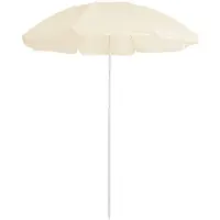 vidaXL Sonnenschirm mit Stahlmast Sandfarbe 180 cm