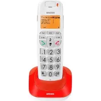 Brondi Bravo Bright, DECT-Telefon, Kabelloses Mobilteil, Freisprecheinrichtung, 20 Eintragungen, Anrufer-Identifikation, Rot