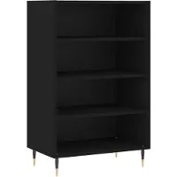 vidaXL Highboard Schwarz 57x35x90 cm Holzwerkstoff