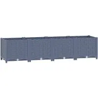 vidaXL Hochbeet 160x40x38 cm Polypropylen