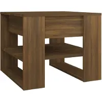 vidaXL Couchtisch Braun Eichen-Optik 55,5x55x45 cm Holzwerkstoff
