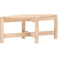 vidaXL Couchtisch 87x48x35 cm Massivholz Kiefer
