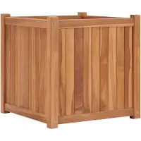 vidaXL Hochbeet 50x50x50 cm Massivholz Teak