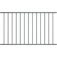 vidaXL Zaunelement Woerden Pulverbeschichteter Stahl 163x75 cm Anthrazit