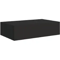 vidaXL - Wandregal - mit - Schublade - 40x23,5x10 - cm - MDF - schwarz
