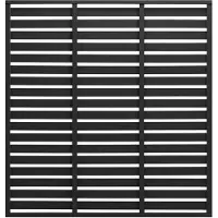 vidaXL Zaunelement WPC 180x180 cm Schwarz