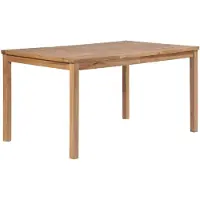 vidaXL Gartentisch 150x90x77 cm Massivholz Teak