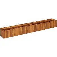 vidaXL Garten-Hochbeet 200x30x25 cm Massivholz Akazie