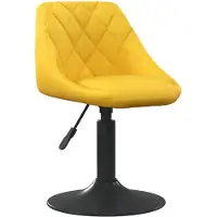 vidaXL Barhocker aus senfgelbem Samt
