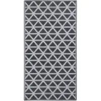 vidaXL Outdoor-Teppich ARAKIL Schwarz 160x230 cm PP
