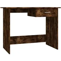 vidaXL Schreibtisch Räuchereiche 100x50x76 cm Holzwerkstoff