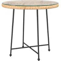 vidaXL Esstisch Ø80 cm Hartglas und Stahl