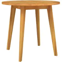 vidaXL Gartentisch Ø85x75 cm Massivholz Akazie