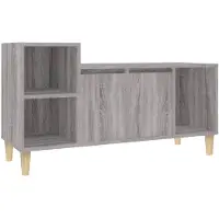 vidaXL TV-Schrank Grau Sonoma 100x35x55 cm Holzwerkstoff