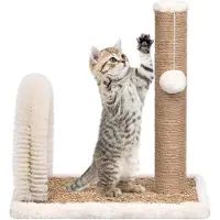 vidaXL Katzenbaum mit Fellpflegebogen und Kratzsäule