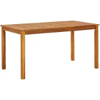 vidaXL Gartentisch 140x80x74 cm Massivholz Akazie