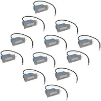 vidaXL LED-Wandeinbauleuchten für Treppen 12 Stk. 44x111x56 mm