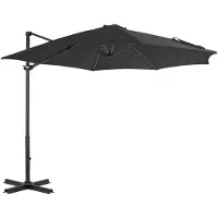 vidaXL Ampelschirm mit Aluminium-Mast 300 cm Anthrazit