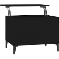 vidaXL Couchtisch Schwarz 60x44,5x45 cm Holzwerkstoff